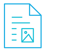 Icon of a document template. 